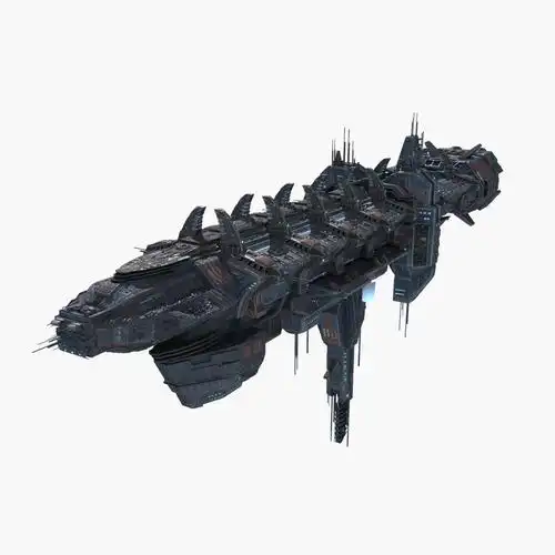 科幻战舰3d模型