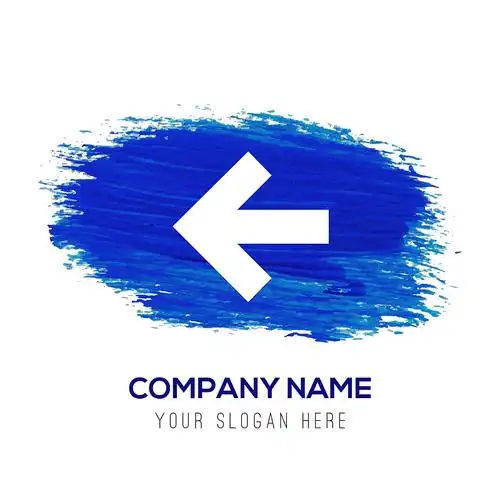 背面图标-蓝色水彩背景图片