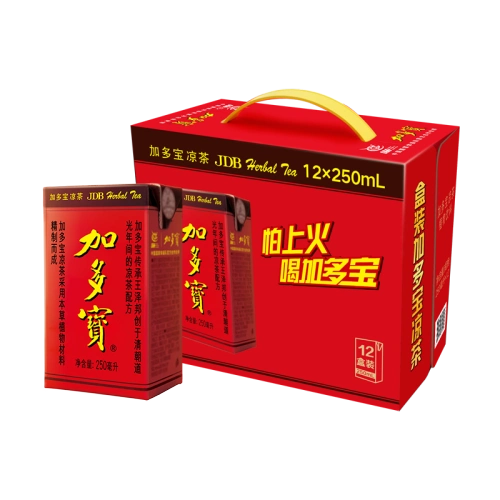 加多宝凉茶植物饮料盒装250ml12盒整箱装