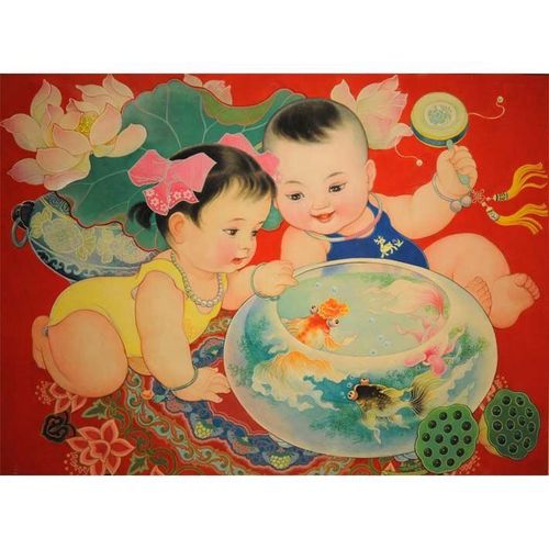 龙凤胎宝宝双胞胎小孩男宝宝女宝宝胎教宝宝儿童房婚房卧室贴画