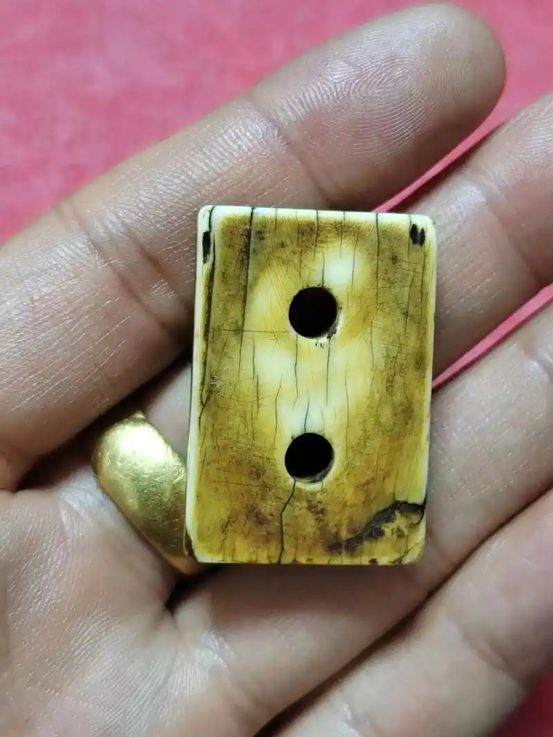 明清猛犸象牙二饼,包浆老辣光亮漂亮#老物件 #藏品 #文玩 - 抖音