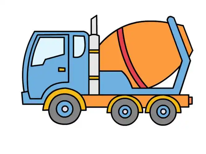 搅拌车怎么画 搅拌车的画法 -养娃家