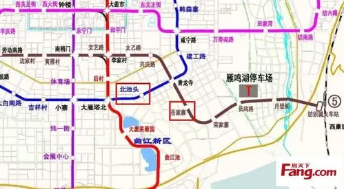 地铁5号线规划图,岳家寨站就在家门口!
