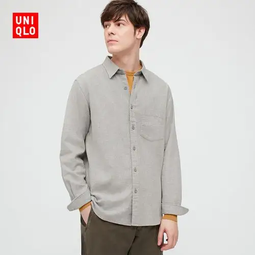 uniqlo优衣库男装法兰绒衬衫长袖多色428968