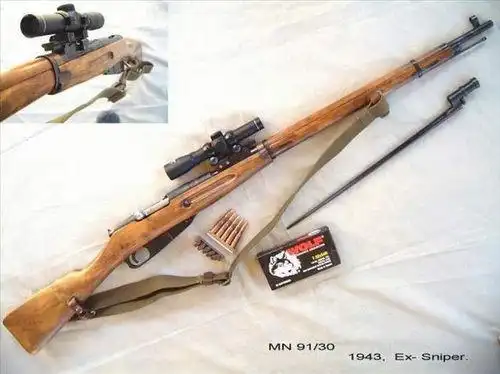 美军狙击手多使用"春田"m1903作为标准狙击步枪.