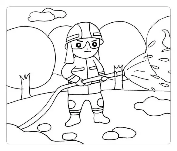 火焰战士简笔画 火焰战士简笔画怎么画