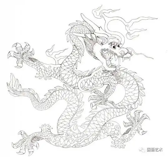 李晓明工笔画--《龙》的画法步骤