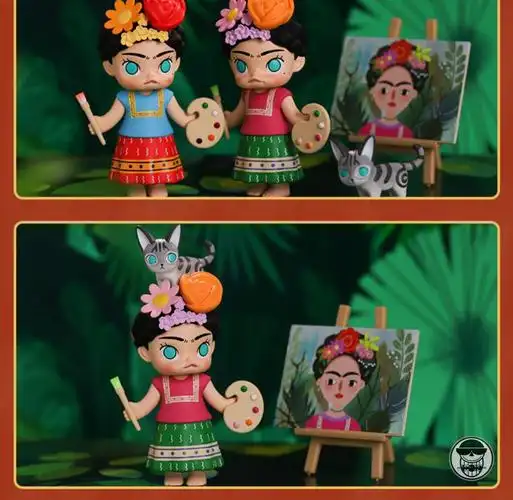 泡泡玛特茉莉molly艺术大亨系列盲盒网红新款女孩摆件 小毕【图片