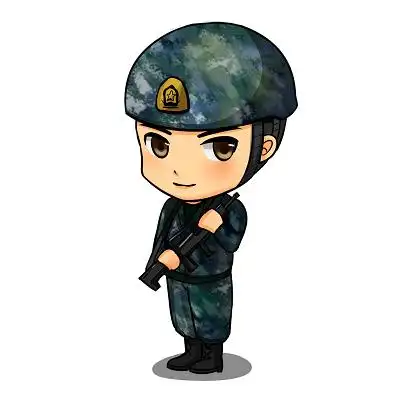 抗战胜利日七七事变纪念日军人特种兵原创插画海报抗战胜利日卡通建