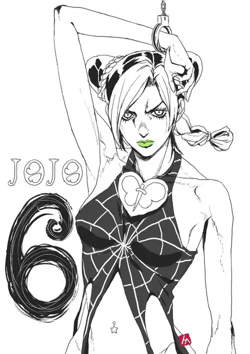 jojo的奇妙冒险动画人设原画作监督町田真一绘制的空条徐伦