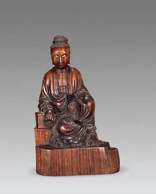 2001清黄花梨持经观音