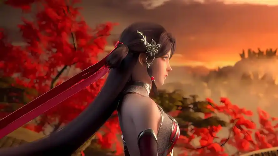 完美世界-火灵儿(静态)(动漫静态壁纸) - 静态壁纸下载 - 元气壁纸