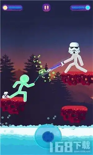 《魔性决斗火柴人》小编简评:魔性决斗火柴人这款游戏有着炫酷的特效