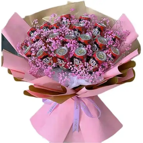 创意养乐多ad钙奶旺仔花束同城速递广州深圳成都长沙杭州长春送花