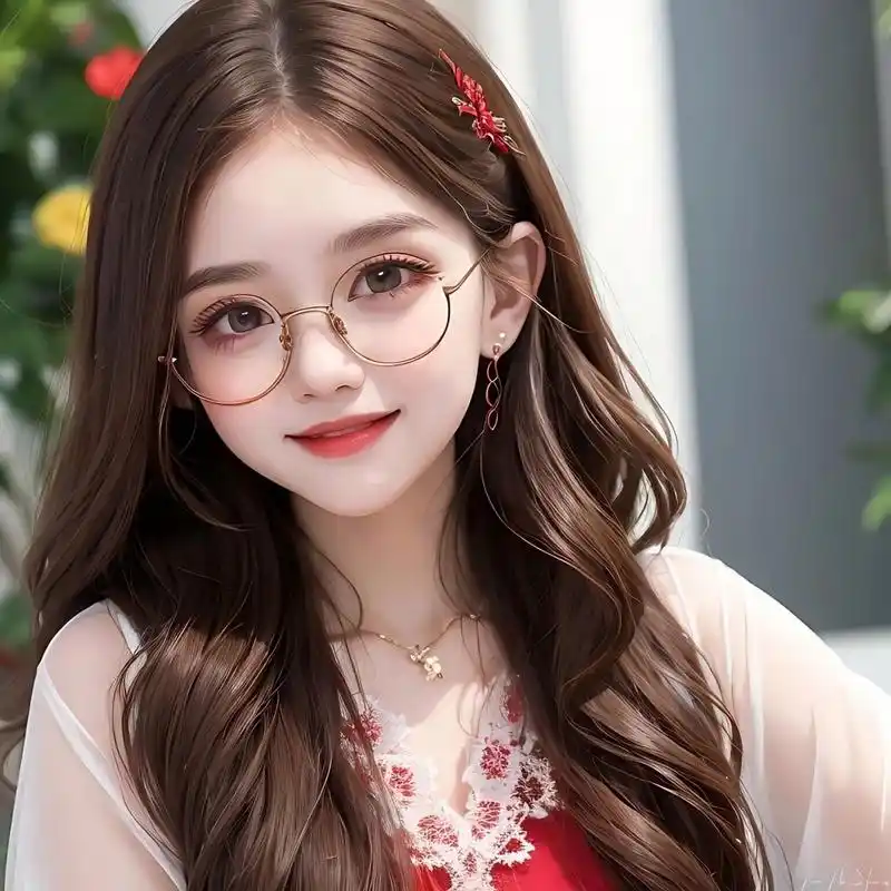 你们要的戴眼镜的女生头像来喽