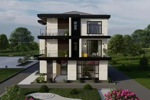 广东湛江丨三层现代风格自建别墅尺寸11212米