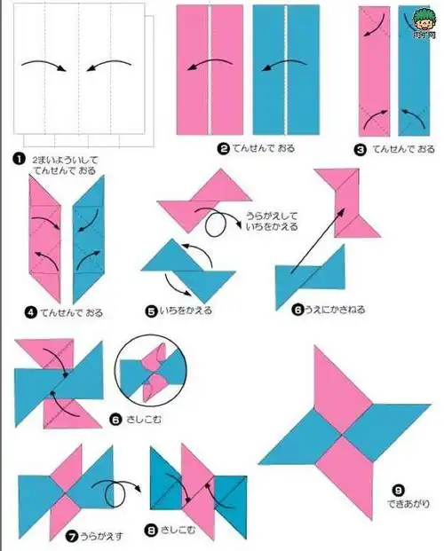 儿童折纸——飞镖 - 堆糖,美图壁纸兴趣社区