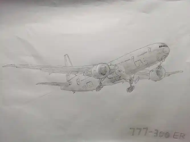铅笔画(飞机)