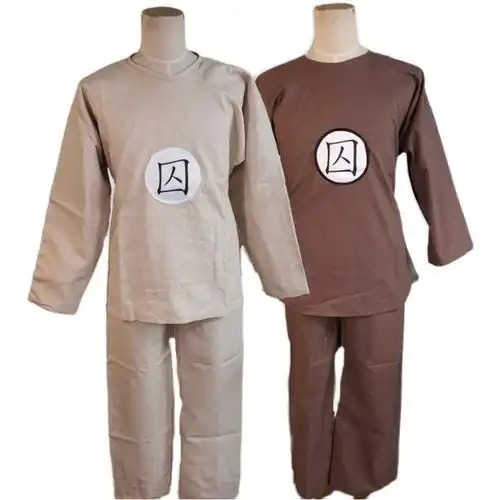 古装古代囚犯犯人罪犯死囚衣服演出演出服服装民族服装