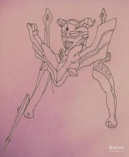 终极赛罗奥特曼怎么画