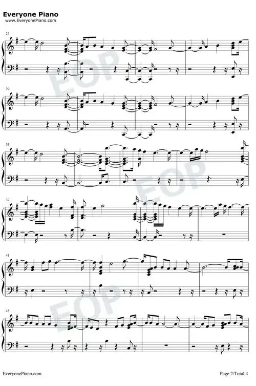 lovely钢琴谱_billie eilish / khalid-明明简谱网