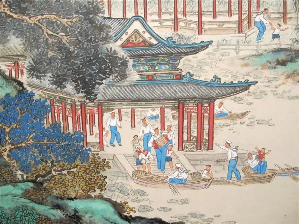 《颐和园》局部