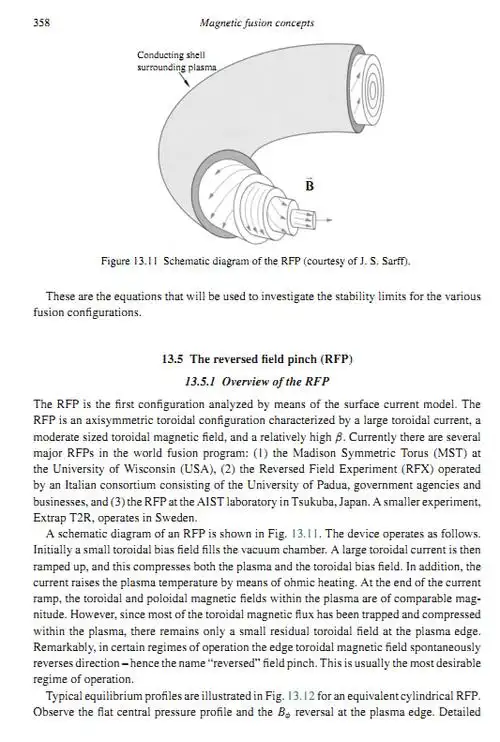 反场箍缩磁约束与仿星器,托卡马克有什么区别?