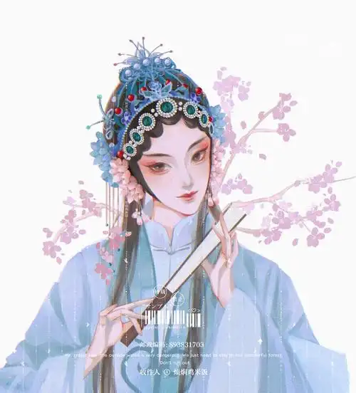 青衣来自合集搬砖展示· 关注合集青衣插画绘画古风求约稿头像