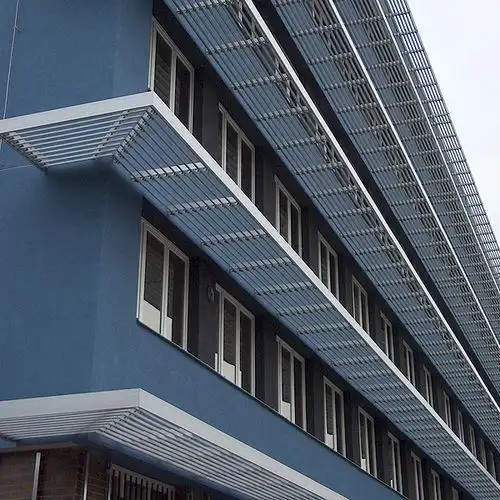 铝制建筑遮阳板 / 用于外墙 / 卧式