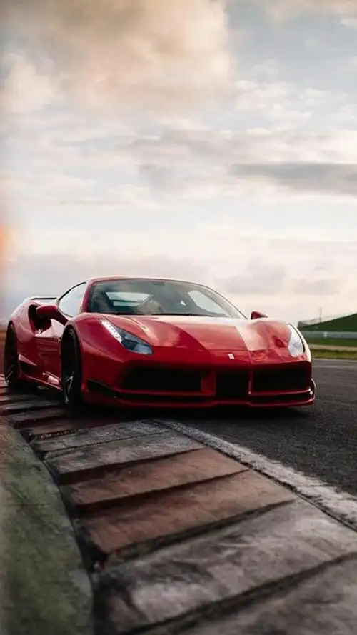 炫酷跑车法拉利488gtb,高清图片,手机锁屏桌面-壁纸族