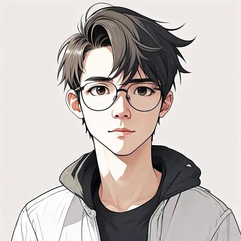 97卡通眼镜男头像精选96