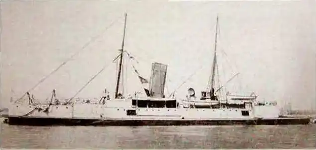 扬威舰在甲午战争时因船体老旧 拖累了北洋舰队的整体速度 当然,清军