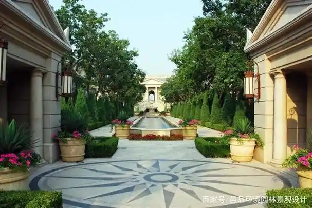 别墅庭院设计之欧式庭院,感受欧式的古典华丽