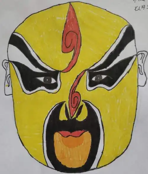 七年级脸谱作业