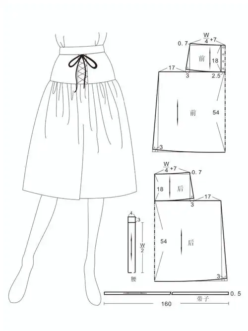 服装设计  #服装制版  #裁剪图  #裁剪图分享  #半身