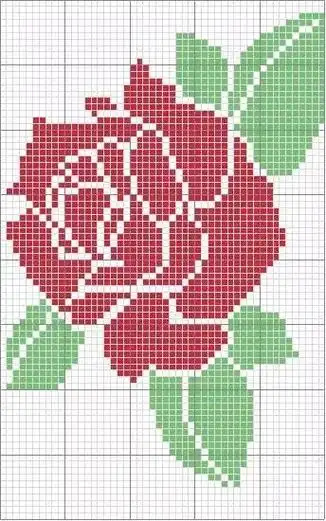 45款十字绣花朵图样太实用了花型都超美新手收藏练习