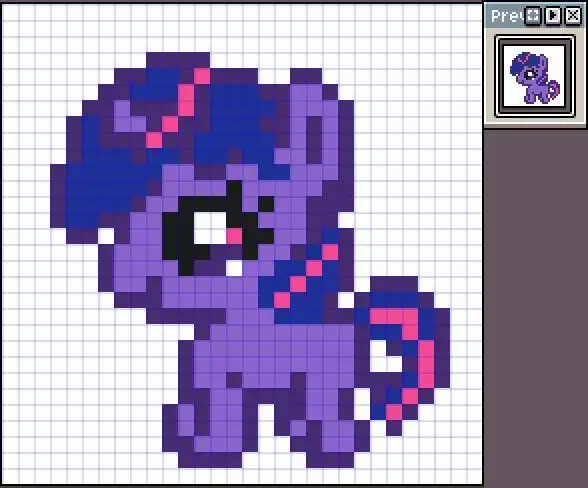 小马宝莉像素画网格画图案