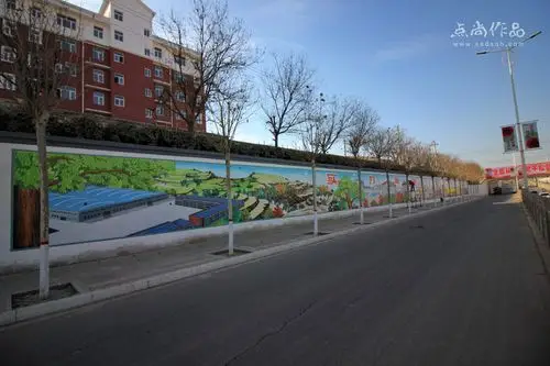 山西闻喜县围墙彩绘