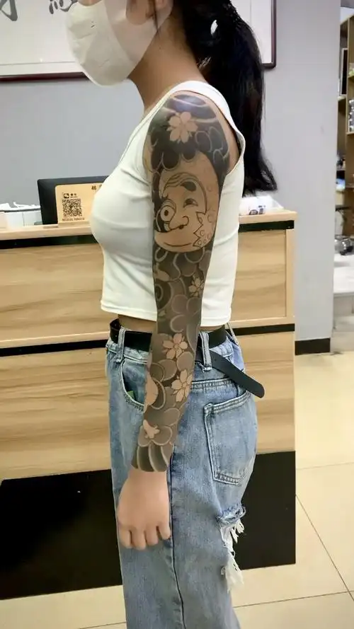 花臂纹身#老传统花臂#苏州吴江纹身#日式花臂