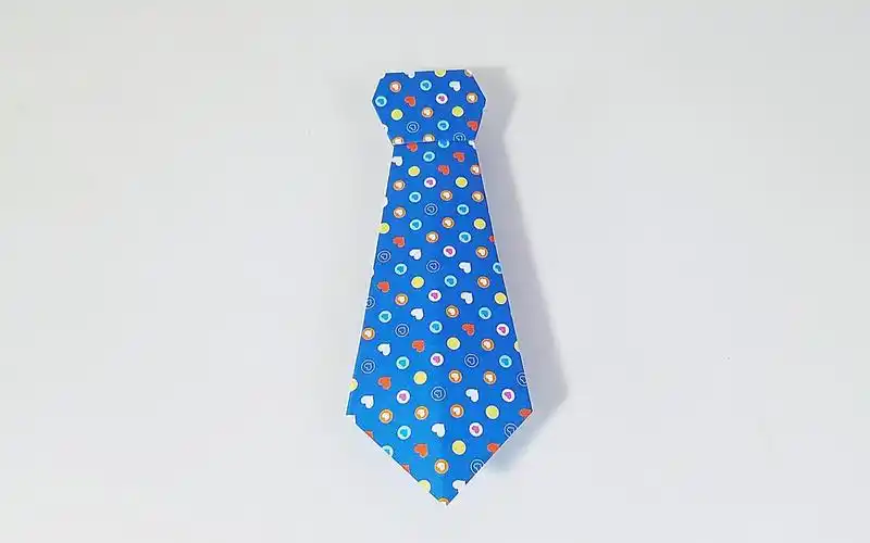 教你折纸领带,简单形象,一学就会