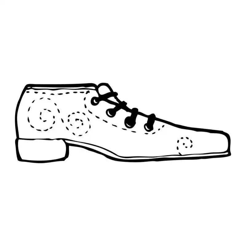 卡通鞋,矢量,在白色背景上的卡通鞋