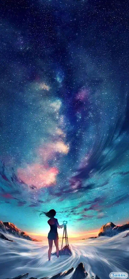 唯美·女生伤感壁纸:满天星空诉不出对你的思念