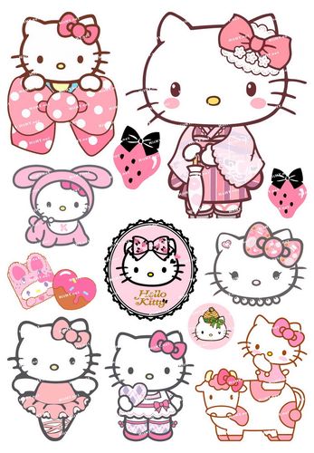 一折hello kitty贴纸大