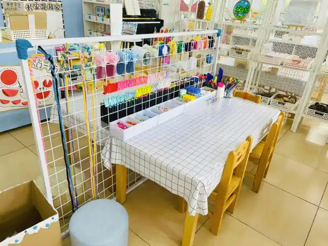 幼儿园中班美工区区域创设