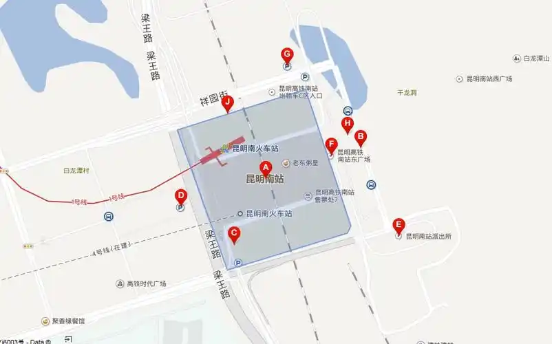 7点38到昆明南站 要赶8点14的高铁 换乘通道在哪