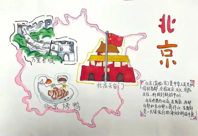 太惊艳红山学子手绘创意中国省份地图