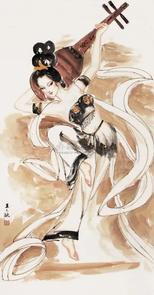 【反弹琵琶 立轴】拍卖品_图片_价格_鉴赏_绘画_雅昌艺术品拍卖网