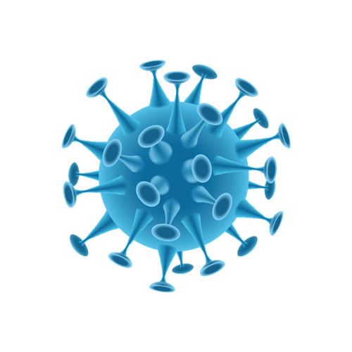 新型冠状病毒插画