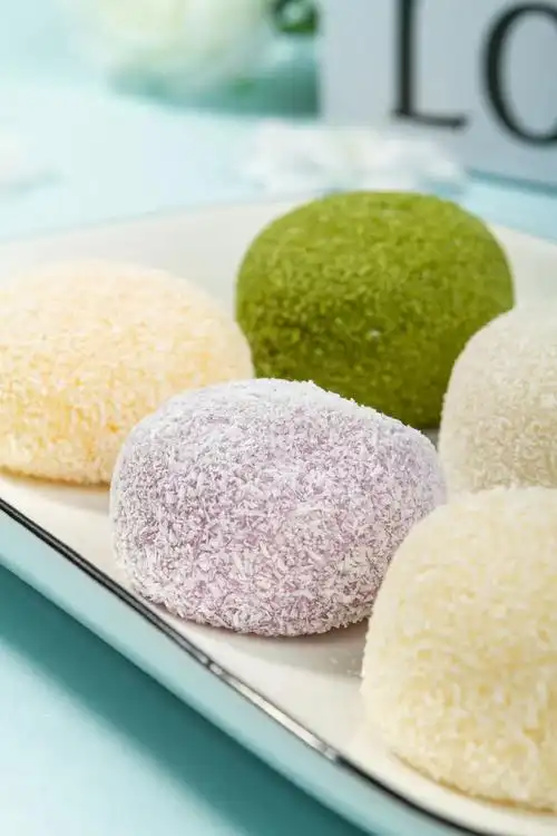 糯米糍雪媚娘 零食小吃 餐后甜点 解冻即食椰子灰大福 洋风椰蓉