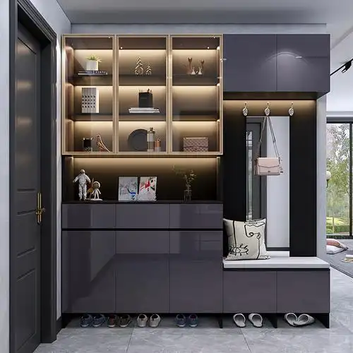 轻奢家用门口鞋柜现代多功能储物门厅客厅大容量鞋柜